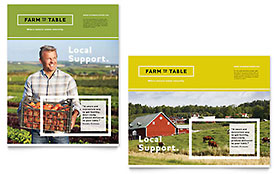 Organic Food Poster Template - Word, Publisher, InDesign, Illustrator, Pages, QuarkXPress, CorelDraw