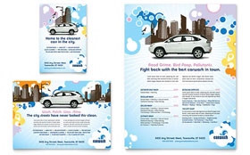 Car Wash Flyer & Ad Template - Word, Publisher, InDesign, Illustrator, Pages, QuarkXPress, CorelDraw