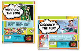 Kids Club Poster Template - Word, Publisher, InDesign, Illustrator, Pages, QuarkXPress, CorelDraw