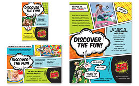 Kids Club Flyer & Ad Template - Word, Publisher, InDesign, Illustrator, Pages, QuarkXPress, CorelDraw