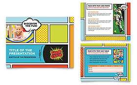 Kids Club Presentation Template - PowerPoint