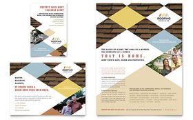 Roofing Contractor Flyer & Ad Template - Word, Publisher, InDesign, Illustrator, Pages, QuarkXPress, CorelDraw