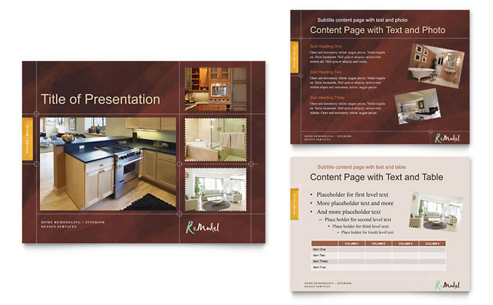 Home Remodeling Presentation Template - PowerPoint