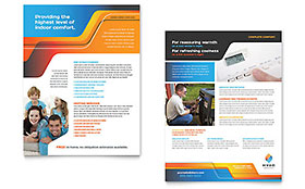 HVAC Datasheet Template - Word, Publisher, InDesign, Illustrator, Pages, QuarkXPress, CorelDraw