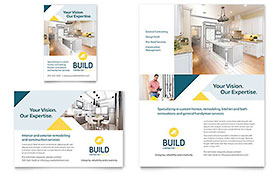 Contractor Flyer & Ad Template - Word, Publisher, InDesign, Illustrator, Pages, QuarkXPress, CorelDraw