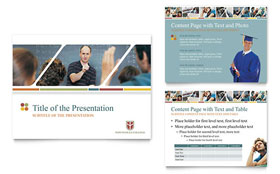 College & University Presentation Template - PowerPoint
