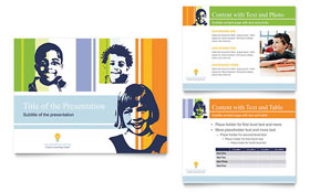 Learning Center & Elementary School Presentation Template - PowerPoint