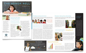 Education Foundation & School Newsletter Template - Word, Publisher, InDesign, Illustrator, Pages, QuarkXPress, CorelDraw