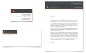Adult Education & Business School Business Card & Letterhead Template - Word, Publisher, InDesign, Illustrator, Pages, QuarkXPress, CorelDraw