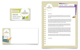 Kindergarten Business Card & Letterhead Template - Word, Publisher, InDesign, Illustrator, Pages, QuarkXPress, CorelDraw