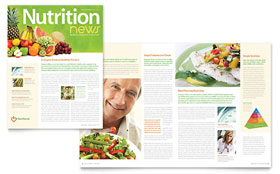 Nutritionist & Dietitian Newsletter Template - Word, Publisher, InDesign, Illustrator, Pages, QuarkXPress, CorelDraw