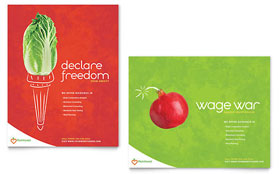 Nutritionist & Dietitian Poster Template - Word, Publisher, InDesign, Illustrator, Pages, QuarkXPress, CorelDraw