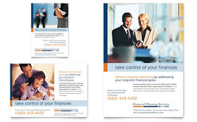 Financial Services Flyer & Ad Template - Word, Publisher, InDesign, Illustrator, Pages, QuarkXPress, CorelDraw