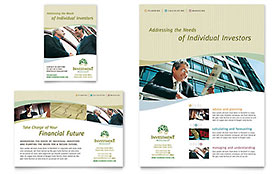 Investment Management Flyer & Ad Template - Word, Publisher, InDesign, Illustrator, Pages, QuarkXPress, CorelDraw