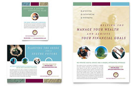 Financial Consulting Flyer & Ad Template - Word, Publisher, InDesign, Illustrator, Pages, QuarkXPress, CorelDraw