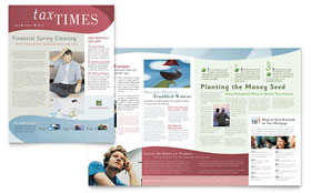 Tax Accounting Services Newsletter Template - Word, Publisher, InDesign, Illustrator, Pages, QuarkXPress, CorelDraw