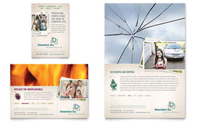 Life Insurance Company Flyer & Ad Template - Word, Publisher, InDesign, Illustrator, Pages, QuarkXPress, CorelDraw