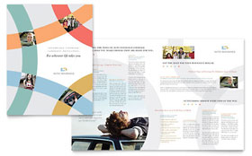 Car Insurance Company Brochure Template - Word, Publisher, InDesign, Illustrator, Pages, QuarkXPress, CorelDraw