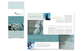 Wealth Management Services Trifold Brochure Template - Word, Publisher, InDesign, Illustrator, Pages, QuarkXPress, CorelDraw