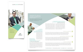 Financial Advisor Trifold Brochure Template - Word, Publisher, InDesign, Illustrator, Pages, QuarkXPress, CorelDraw