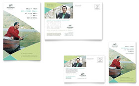 Financial Advisor Postcard Template - Word, Publisher, InDesign, Illustrator, Pages, QuarkXPress, CorelDraw