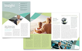 Financial Advisor Newsletter Template - Word, Publisher, InDesign, Illustrator, Pages, QuarkXPress, CorelDraw