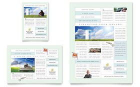 Mortgage Lenders Flyer & Ad Template - Word, Publisher, InDesign, Illustrator, Pages, QuarkXPress, CorelDraw