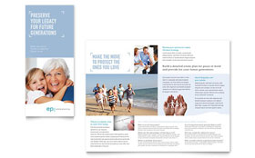 Estate Planning Trifold Brochure Template - Word, Publisher, InDesign, Illustrator, Pages, QuarkXPress, CorelDraw