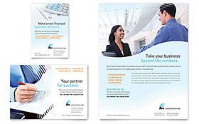 Accounting Firm Flyer & Ad Template - Word, Publisher, InDesign, Illustrator, Pages, QuarkXPress, CorelDraw