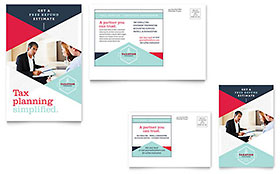 Tax Preparer Postcard Template - Word, Publisher, InDesign, Illustrator, Pages, QuarkXPress, CorelDraw