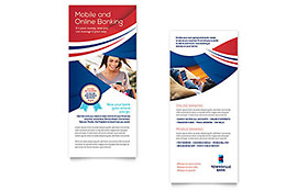 Bank Rack Card Template - Word, Publisher, InDesign, Illustrator, Pages, QuarkXPress, CorelDraw