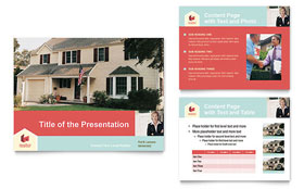 Home Real Estate Presentation Template - PowerPoint