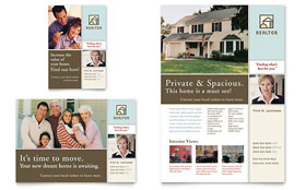 Traditional Style Real Estate Flyer & Ad Template - Word, Publisher, InDesign, Illustrator, Pages, QuarkXPress, CorelDraw