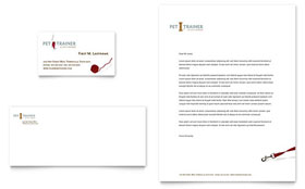 Pet Training & Dog Walking Business Card & Letterhead Template - Word, Publisher, InDesign, Illustrator, Pages, QuarkXPress, CorelDraw