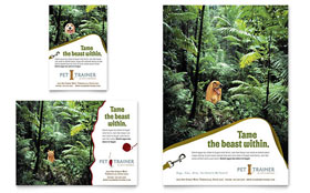 Pet Training & Dog Walking Flyer & Ad Template - Word, Publisher, InDesign, Illustrator, Pages, QuarkXPress, CorelDraw