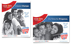 Election Poster Template - Word, Publisher, InDesign, Illustrator, Pages, QuarkXPress, CorelDraw
