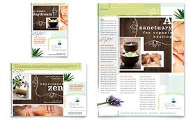 Day Spa Flyer & Ad Template - Word, Publisher, InDesign, Illustrator, Pages, QuarkXPress, CorelDraw