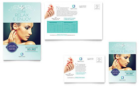 Nail Technician Postcard Template - Word, Publisher, InDesign, Illustrator, Pages, QuarkXPress, CorelDraw