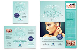 Nail Technician Flyer & Ad Template - Word, Publisher, InDesign, Illustrator, Pages, QuarkXPress, CorelDraw