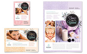 Massage Flyer & Ad Template - Word, Publisher, InDesign, Illustrator, Pages, QuarkXPress, CorelDraw