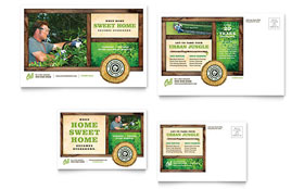 Tree Service Postcard Template - Word, Publisher, InDesign, Illustrator, Pages, QuarkXPress, CorelDraw