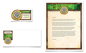 Tree Service Business Card & Letterhead Template - Word, Publisher, InDesign, Illustrator, Pages, QuarkXPress, CorelDraw