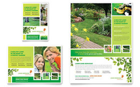 Lawn Mowing Service Flyer & Ad Template - Word, Publisher, InDesign, Illustrator, Pages, QuarkXPress, CorelDraw