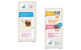 Carpet Cleaning Rack Card Template - Word, Publisher, InDesign, Illustrator, Pages, QuarkXPress, CorelDraw