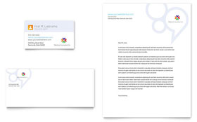 Medical Insurance Business Card & Letterhead Template - Word, Publisher, InDesign, Illustrator, Pages, QuarkXPress, CorelDraw