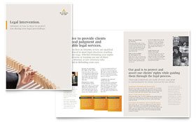 Legal Advocacy Brochure Template - Word, Publisher, InDesign, Illustrator, Pages, QuarkXPress, CorelDraw