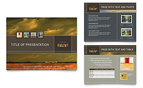 Art Gallery & Artist Presentation Template - PowerPoint