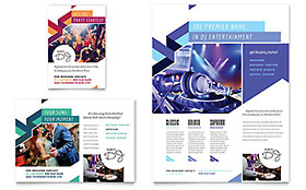 DJ Flyer & Ad Template - Word, Publisher, InDesign, Illustrator, Pages, QuarkXPress, CorelDraw