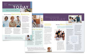 Medical Insurance Company Newsletter Template - Word, Publisher, InDesign, Illustrator, Pages, QuarkXPress, CorelDraw