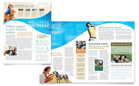 Physical Therapist Newsletter Template - Word, Publisher, InDesign, Illustrator, Pages, QuarkXPress, CorelDraw